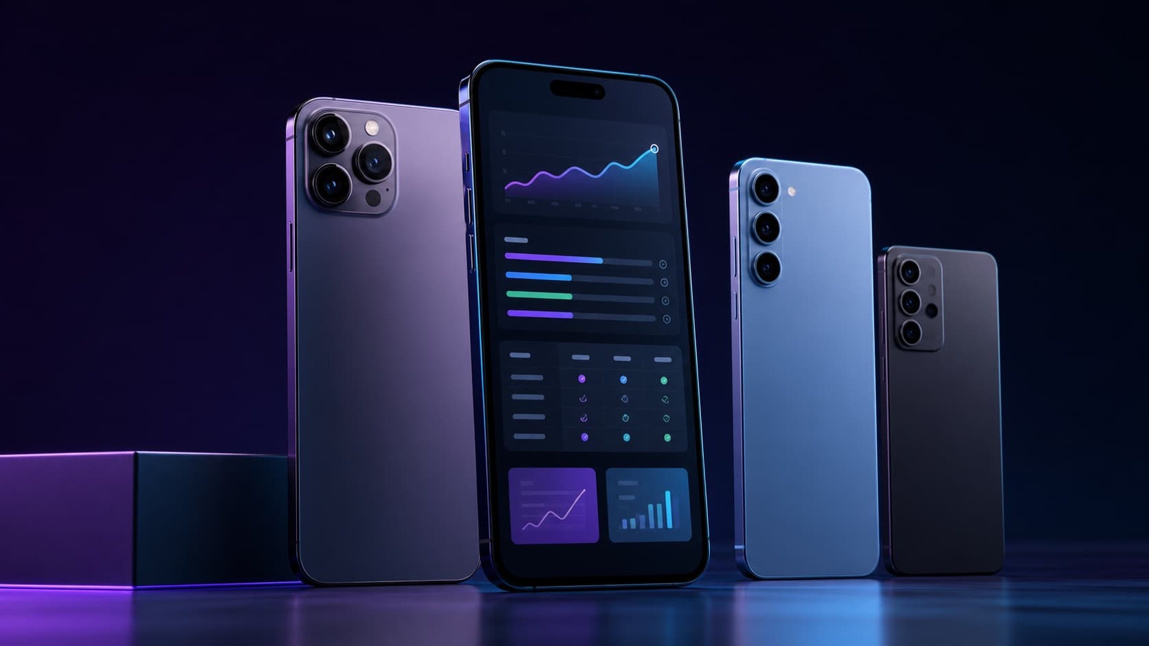 Smartphones and price comparison dashboard